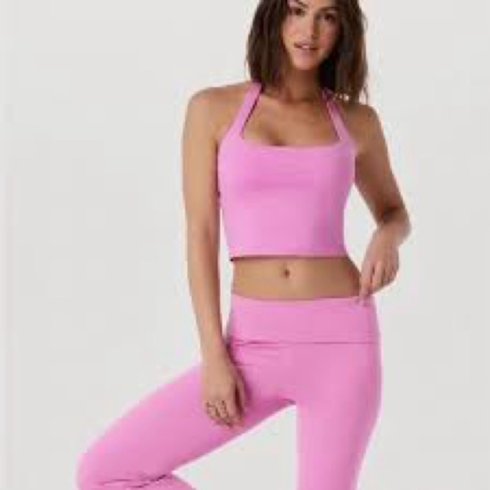 NWOT Vuori Halo Halter Top in Azalea pink
